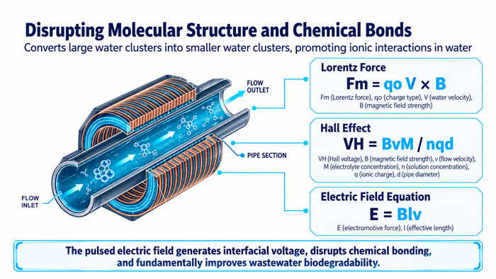 Distrutin molecular structure and chemical bonds - aquahex pulse descaling processor